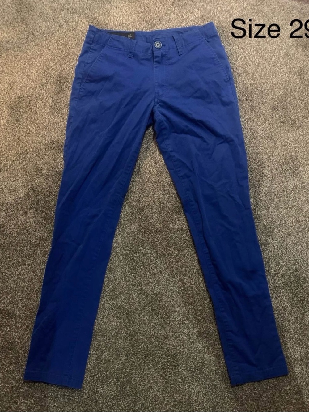 Armani Exchange Royal Blue Slim Chino Pants